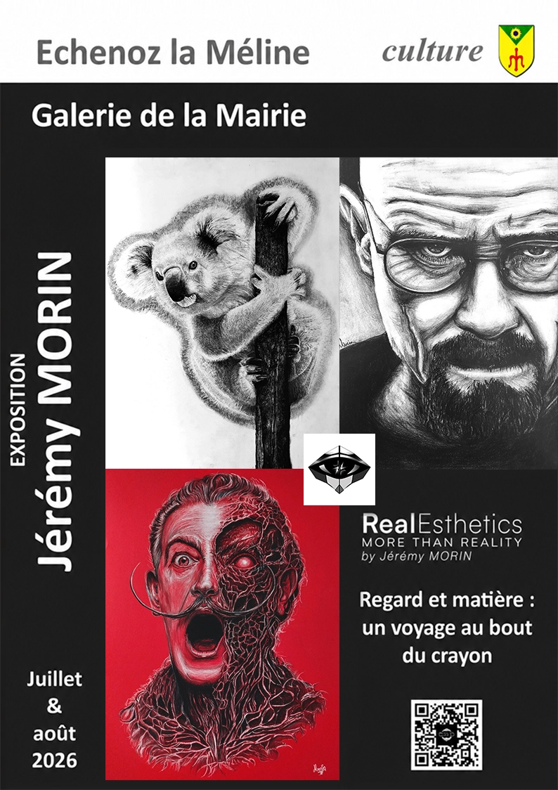 Affiche de l'exposition Regard et matière : voyage au bout du crayon à Échenoz-la-Méline